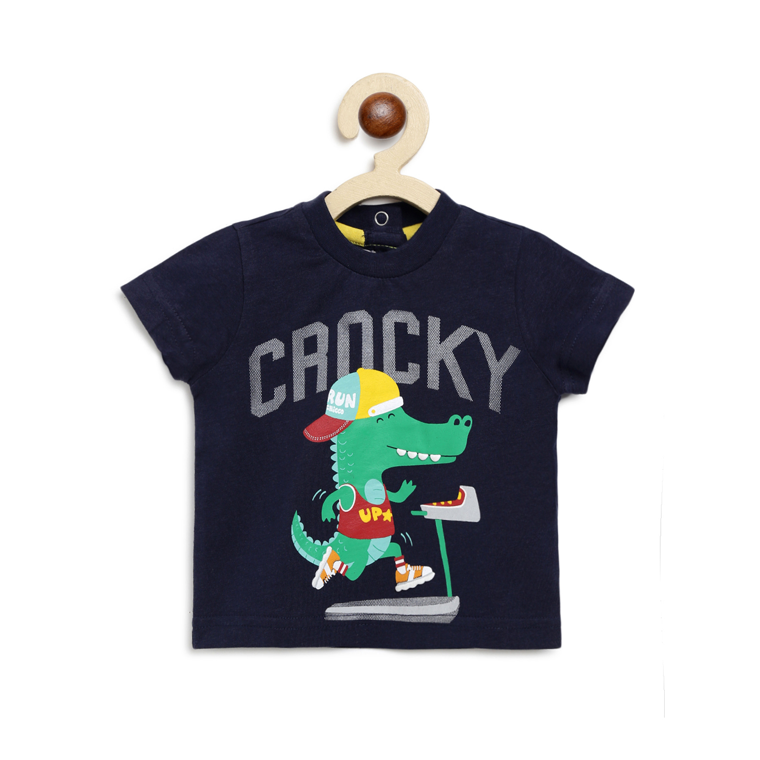 Boys Printed Short Sleeve T-shirt-Medium Blue